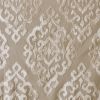 Knitted Jacquard Damask Total Blackout Grommet Top Curtain Panel(Only 1 Pc Panel)