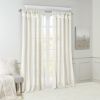 Twist Tab Lined Window Curtain Panel(Only 1 Pc Panel)