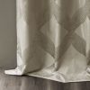 Ogee Knitted Jacquard Total Blackout Curtain Panel(Only 1 Pc Panel)