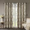 Ogee Knitted Jacquard Total Blackout Curtain Panel(Only 1 Pc Panel)