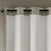 Ogee Knitted Jacquard Total Blackout Curtain Panel(Only 1 Pc Panel)