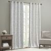 Knitted Jacquard Paisley Total Blackout Grommet Top Curtain Panel(Only 1 Pc Panel