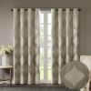 Ogee Knitted Jacquard Total Blackout Curtain Panel(Only 1 Pc Panel)