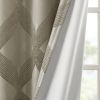 Ogee Knitted Jacquard Total Blackout Curtain Panel(Only 1 Pc Panel)