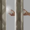 Ogee Knitted Jacquard Total Blackout Curtain Panel(Only 1 Pc Panel)